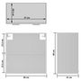 Voir la diapositive 6 : VIDAXL Armoire en verre suspendue Blanc 60x31x60 cm Bois ingenierie