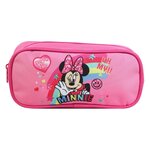 Bagtrotter BAGTROTTER Trousse scolaire rectangulaire Disney Minnie Rose Arc en ciel