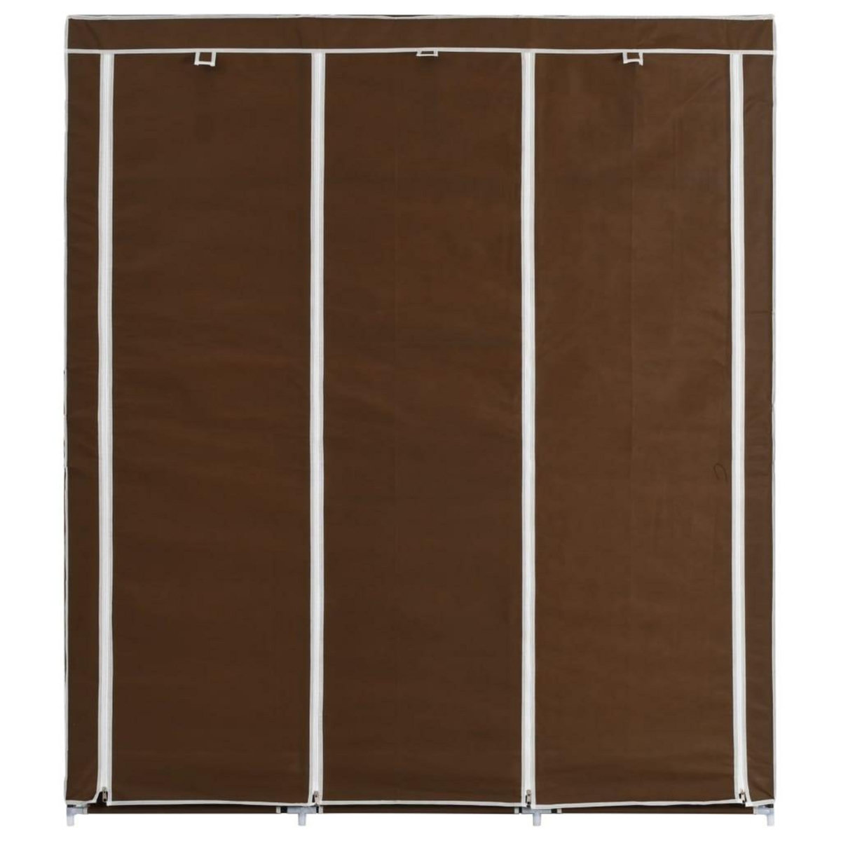 VIDAXL Armoire avec compartiments et barres Marron 150x45x175 cm Tissu