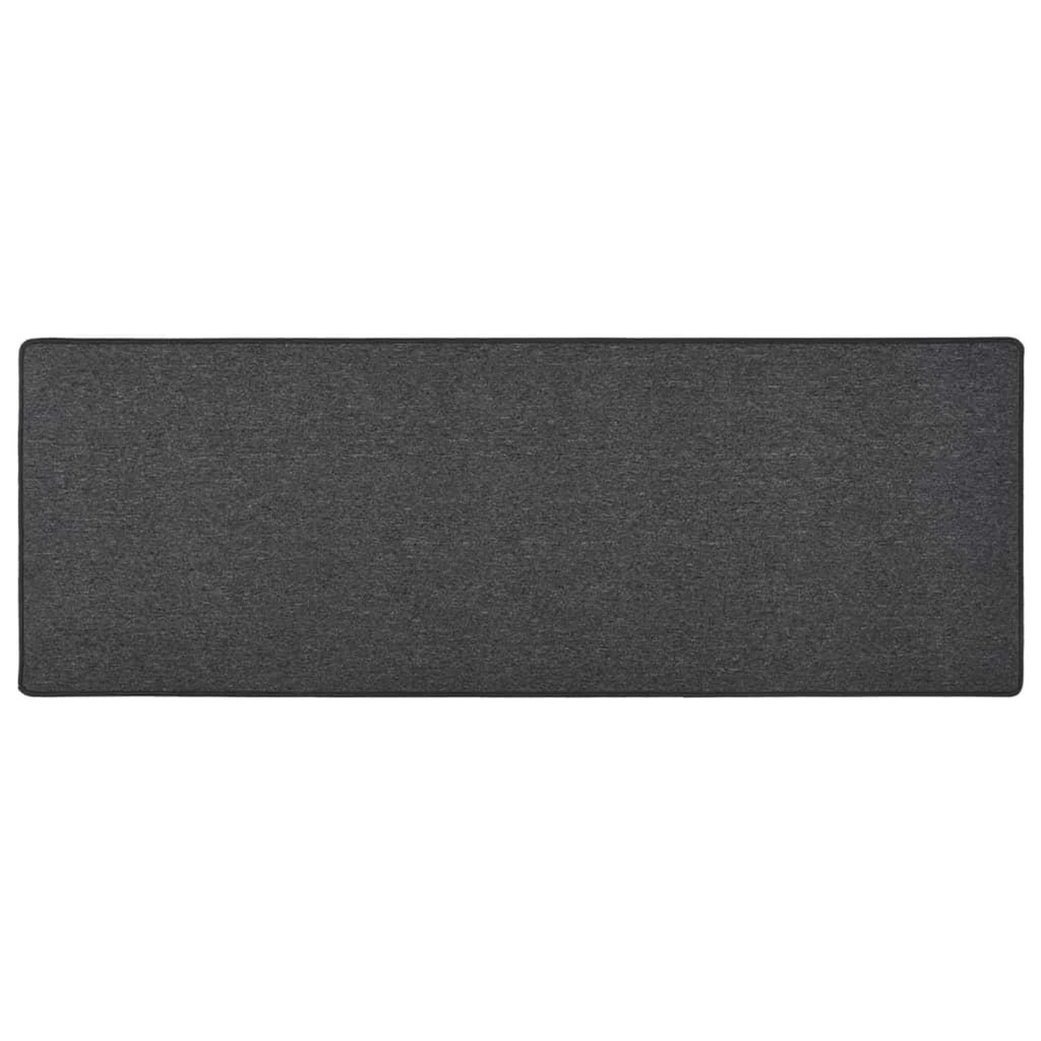 VIDAXL Tapis de couloir Anthracite 80x250 cm