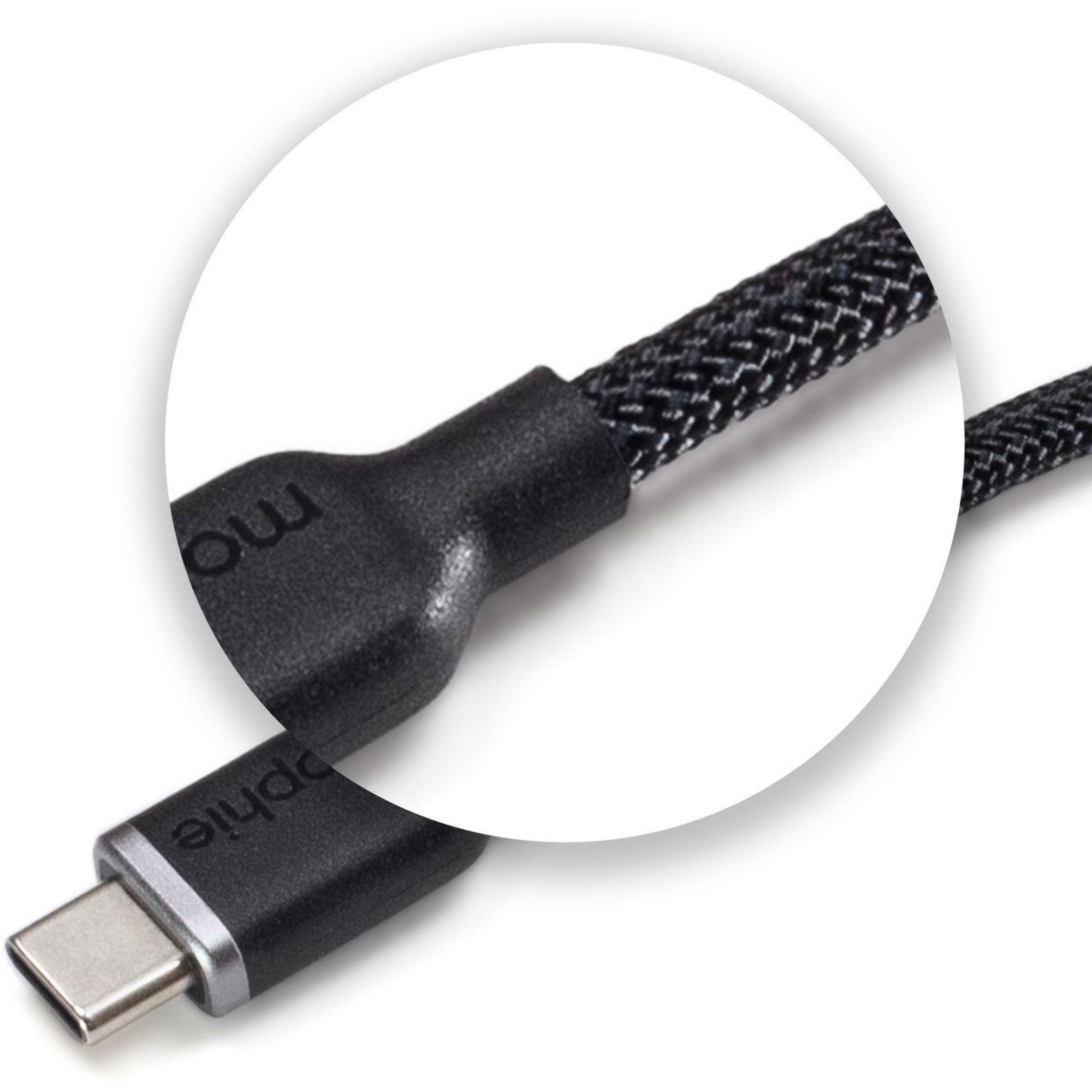 Voir la diapositive 4 : Mophie Câble de charge USB-C 1m Black chargestream