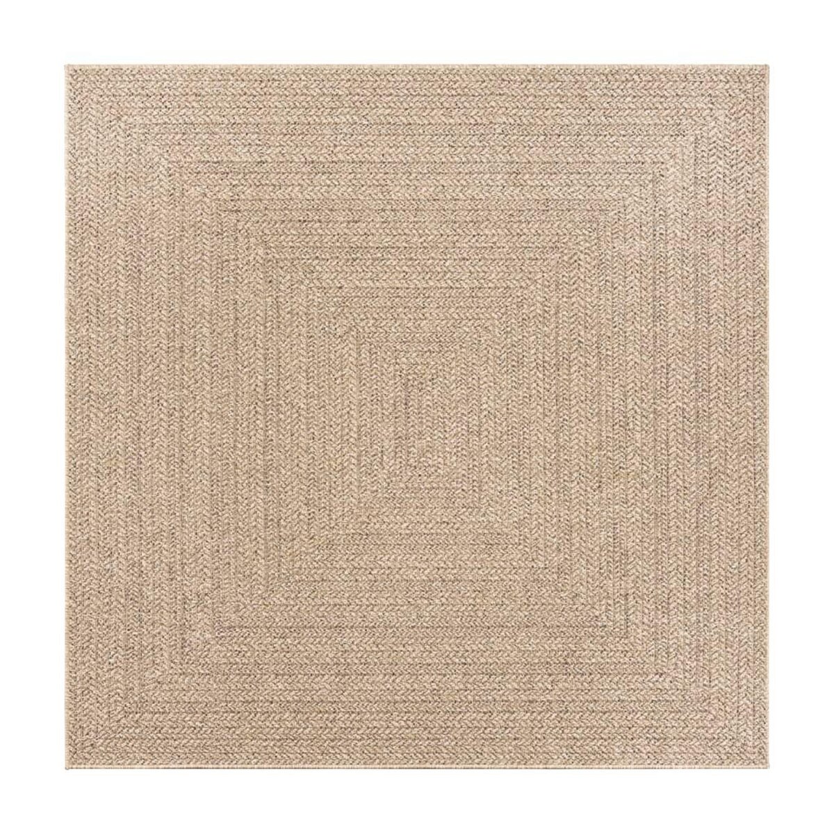 VIDAXL Tapis ZIZUR 240x240 cm aspect de jute interieur et exterieur