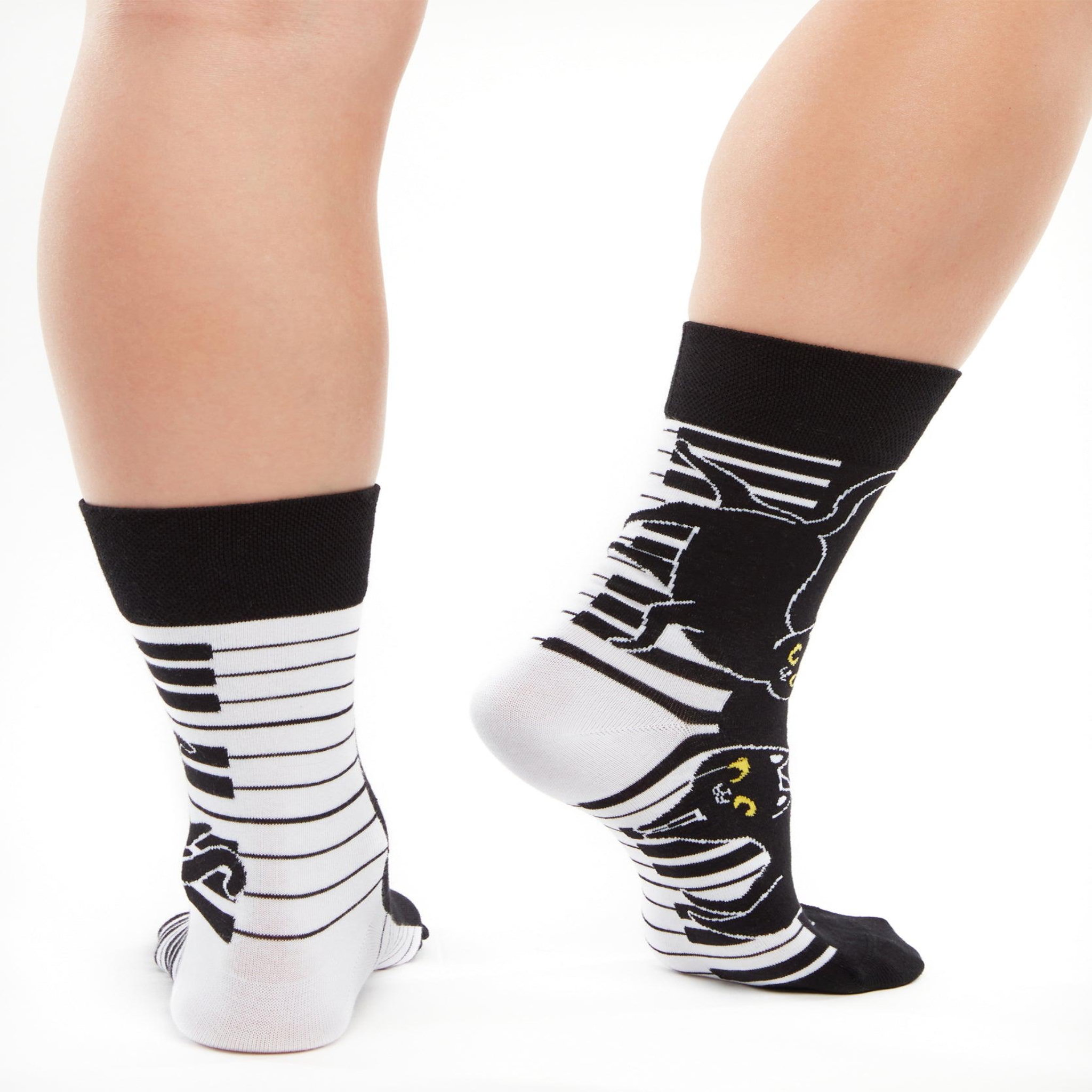 Voir la diapositive 3 : DEDOLES Chaussettes chat joue du piano