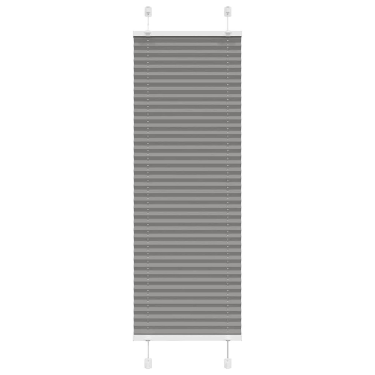 VIDAXL Store plisse anthracite 50x150 cm largeur du tissu 49,4 cm