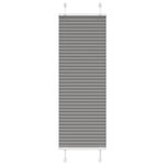 VIDAXL Store plisse anthracite 50x150 cm largeur du tissu 49,4 cm