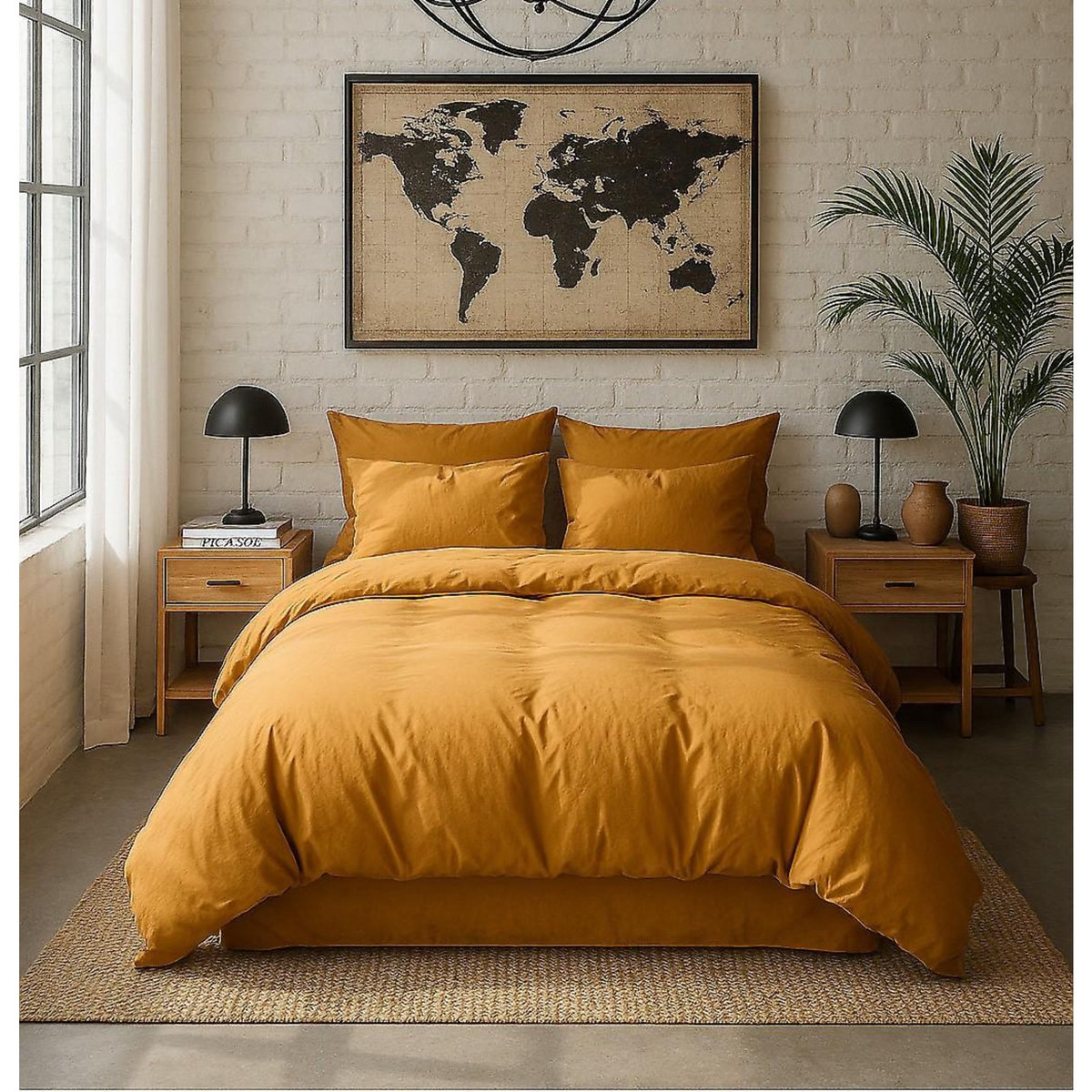 BATON ROUGE Housse de couette 100% percale de coton