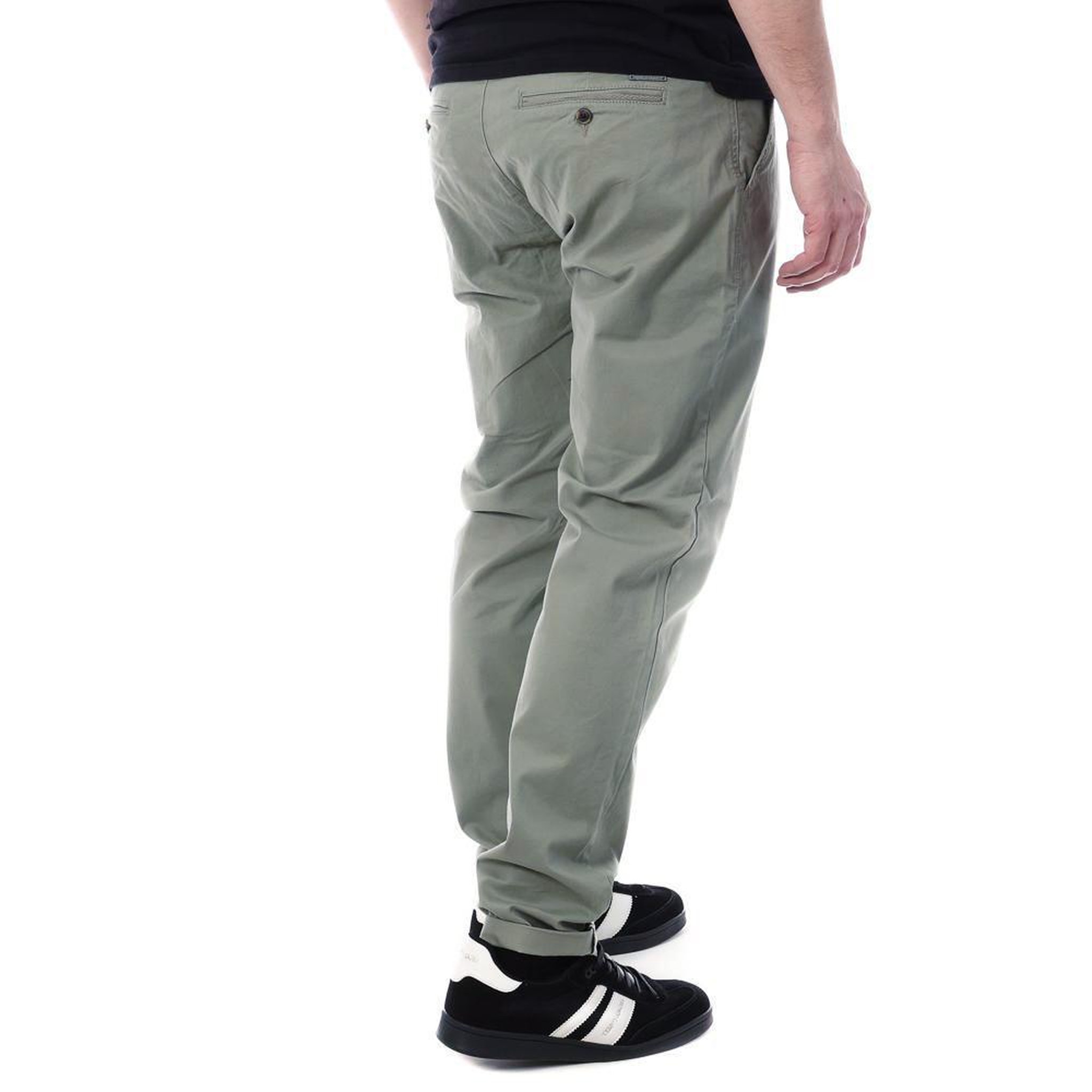 Voir la diapositive 2 : PANAME BROTHERS Pantalon Chino Vert Pale Homme Paname Brothers Costa1