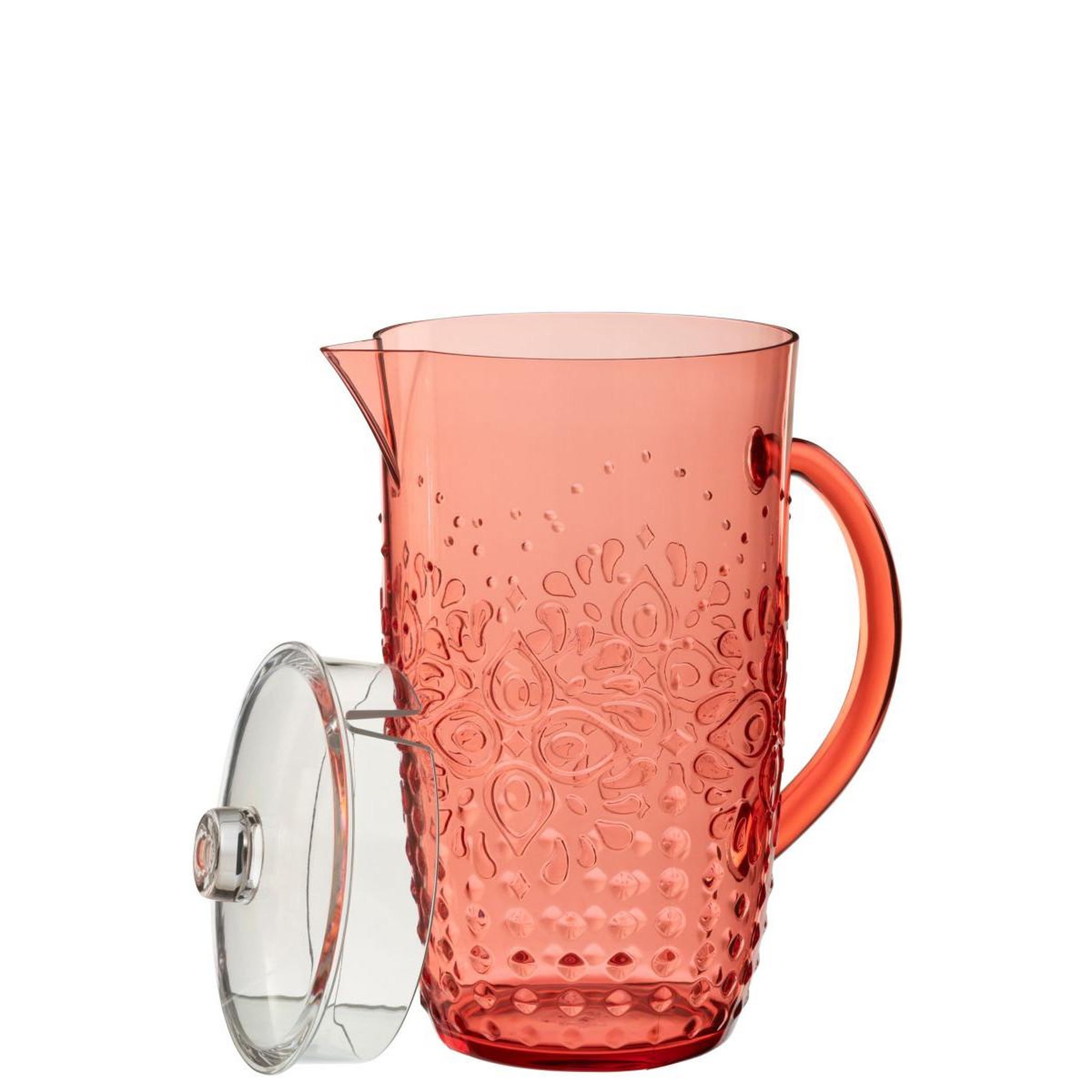 Voir la diapositive 2 : J-LINE Carafe réutilisable  barbra  2,5l rouge