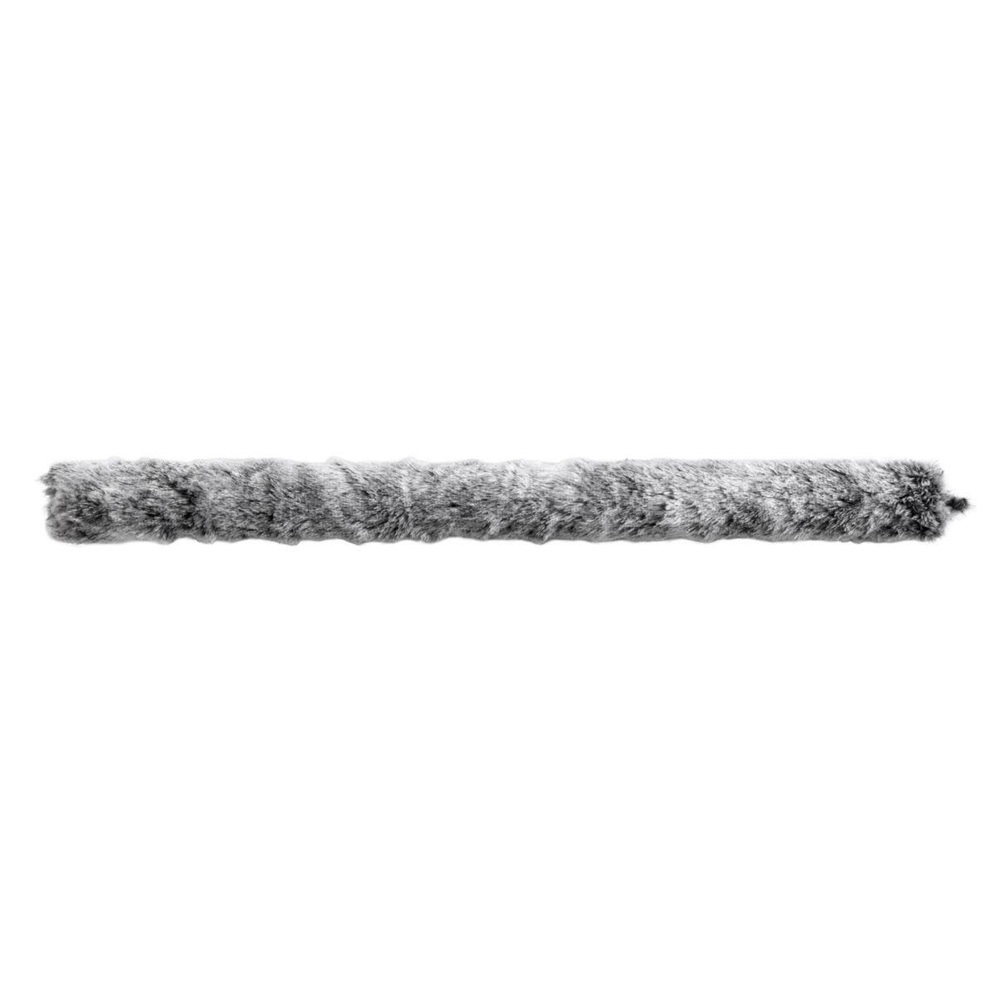 Douceur d'Intérieur Boudin bas de porte imitation fourrure  antartic  80cm gris