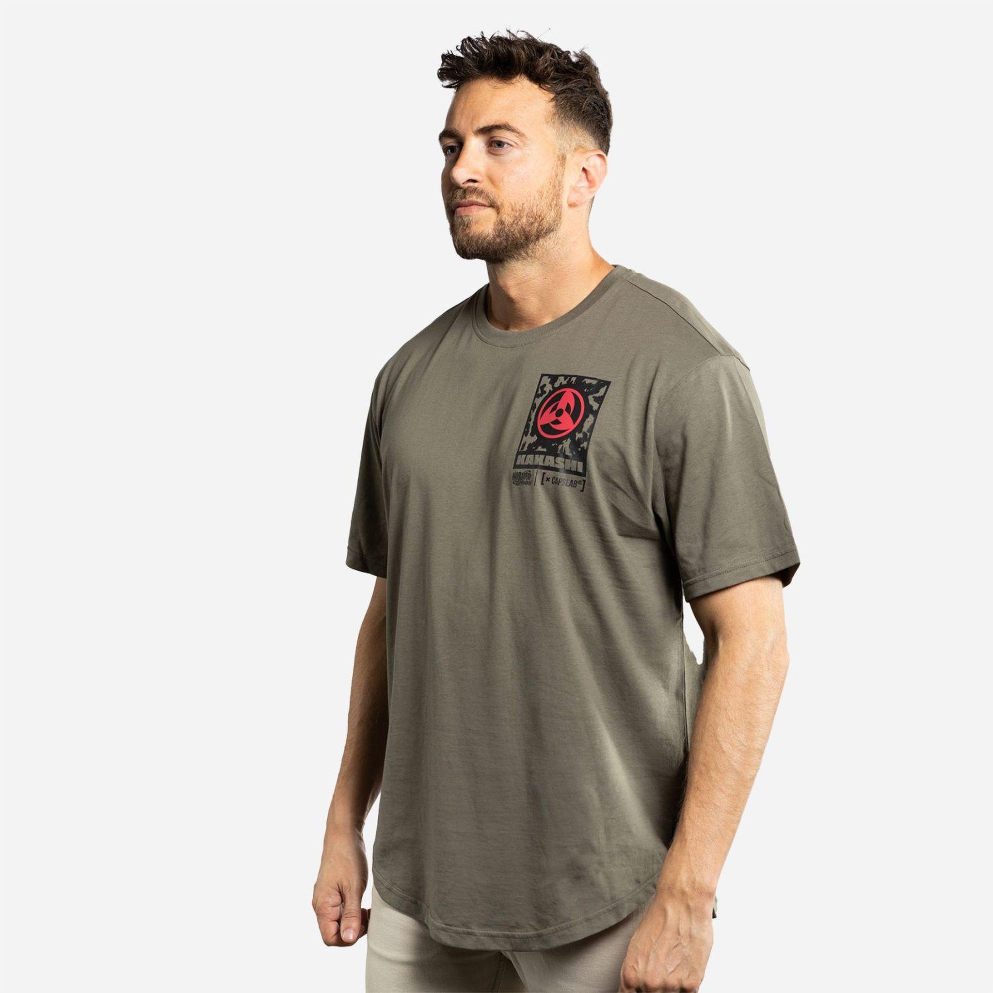 Voir la diapositive 5 : CAPSLAB T-shirt homme confort fit avec print naruto shippuden kakashi