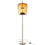 Voir la diapositive 4 : Paris Prix Lampadaire en Verre à LED  Omar  168cm Marron