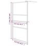 Voir la diapositive 6 : VIDAXL Paroi de douche et etagere Chrome 115x195cm Verre ESG&Aluminium