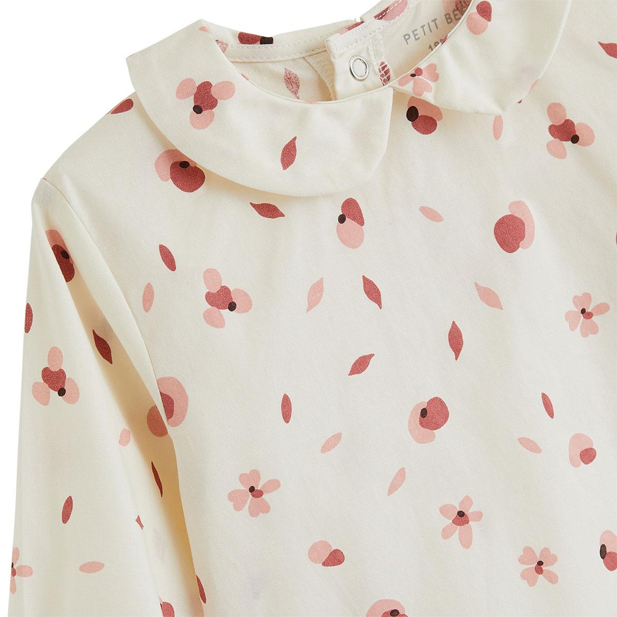 Voir la diapositive 3 : PETIT BEGUIN Blouse enfant en popeline Laponie