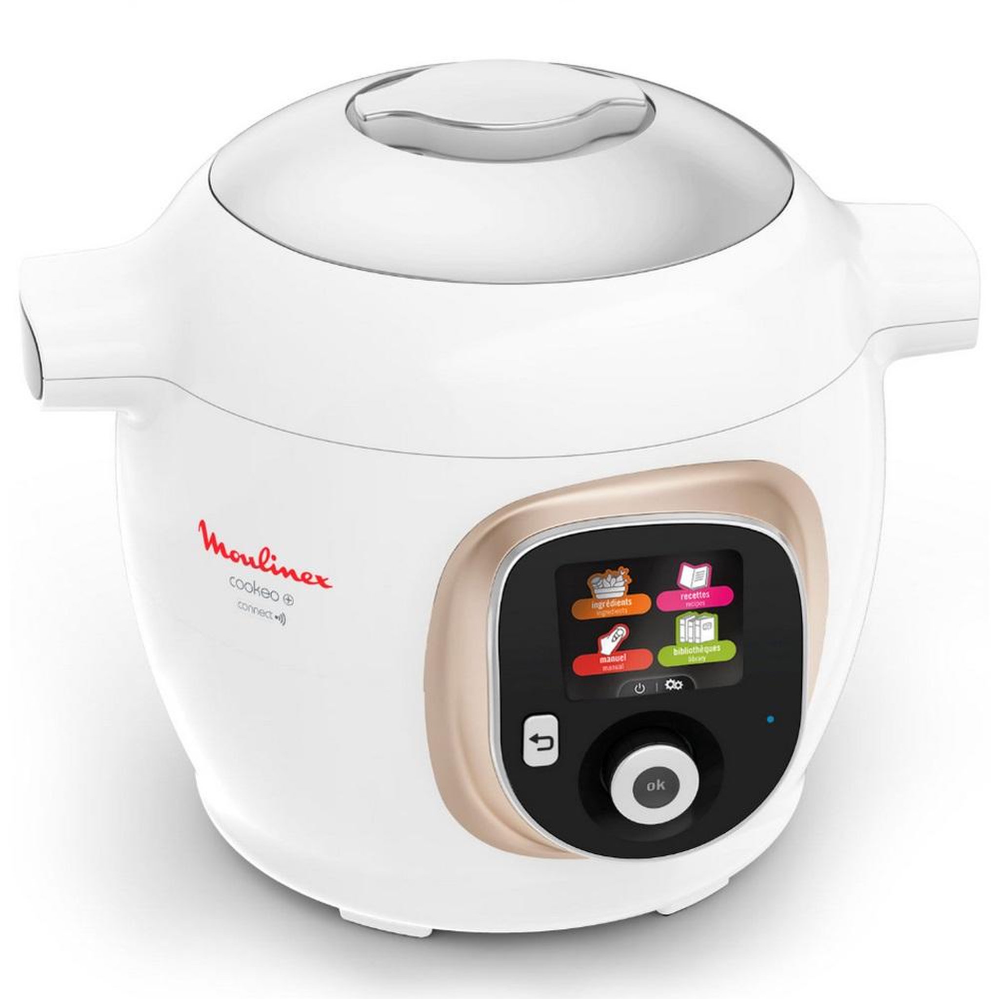 Voir la diapositive 1 : MOULINEX Multicuiseur intelligent 6l 1600w blanc/argent - ce86da10
