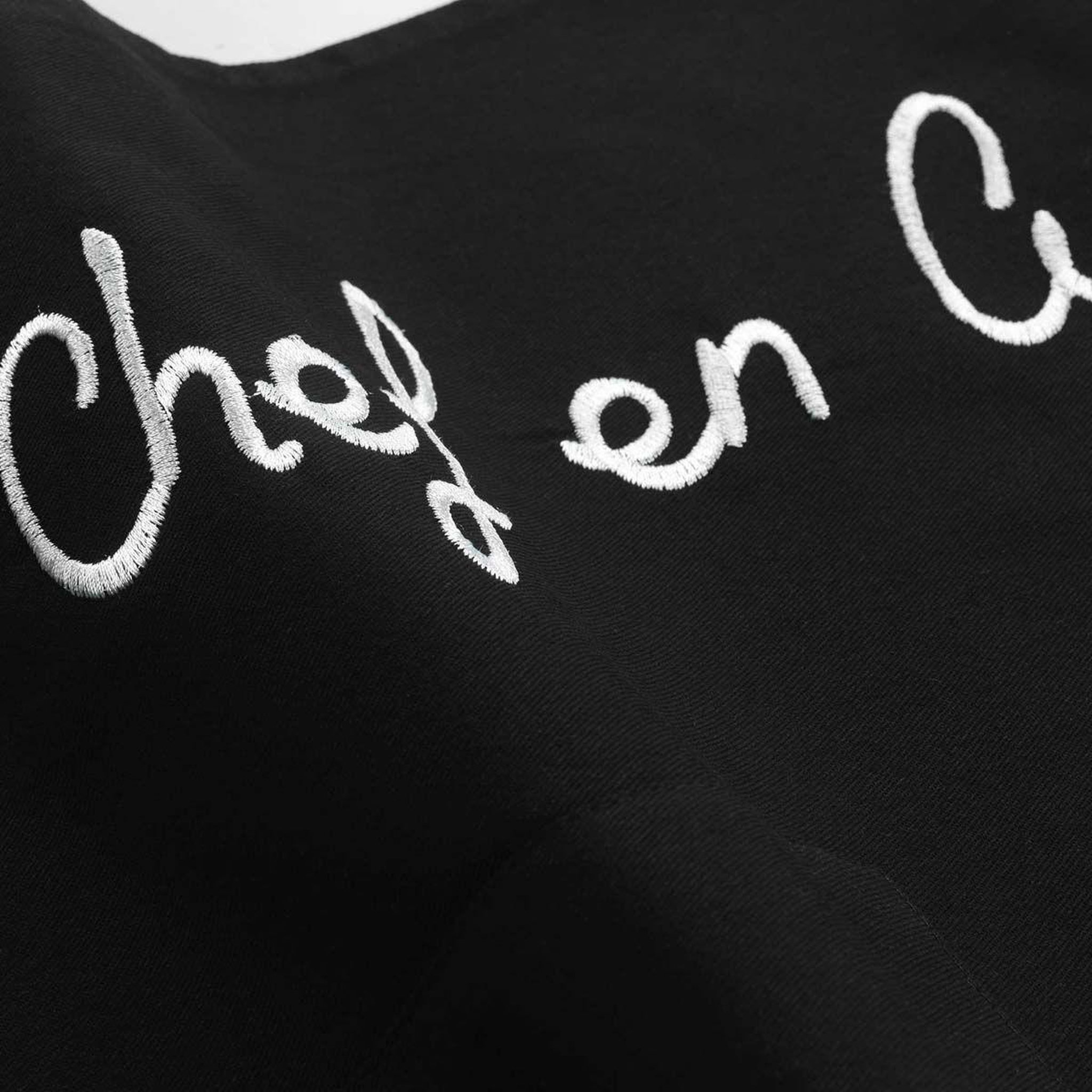 Voir la diapositive 3 : Douceur d'Intérieur Tablier de cuisine  cuistot  84cm noir