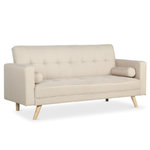 Paris Prix Canapé Convertible 3 Places Scandinave  Navya  Beige