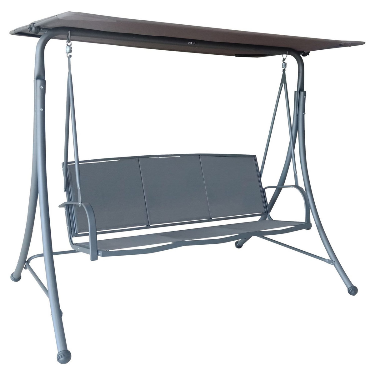GARDENSTAR Balancelle de jardin - Textilène - Gris