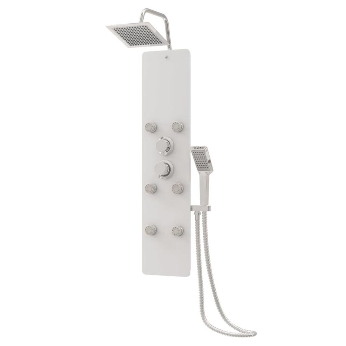 VIDAXL Panneau de douche Verre 25x47,5x130 cm Blanc