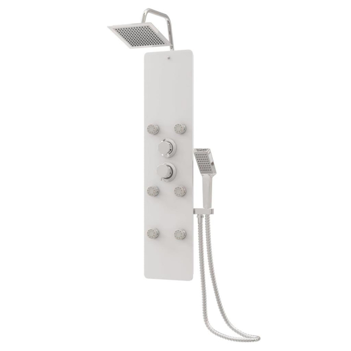 VIDAXL Panneau de douche Verre 25x47,5x130 cm Blanc