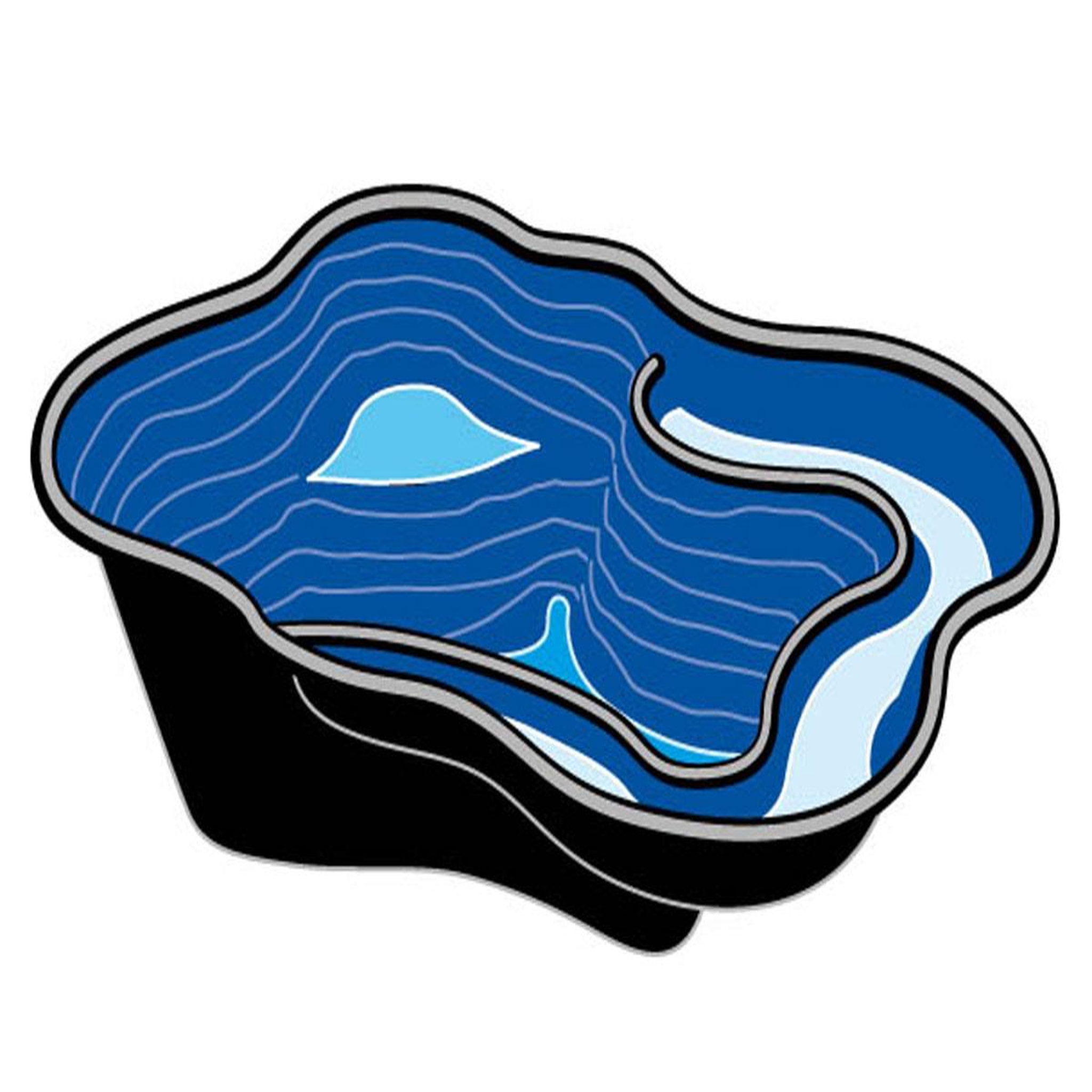 Voir la diapositive 3 : Ubbink Bassin préformé Iris SI - 0,98 m² - 150 L