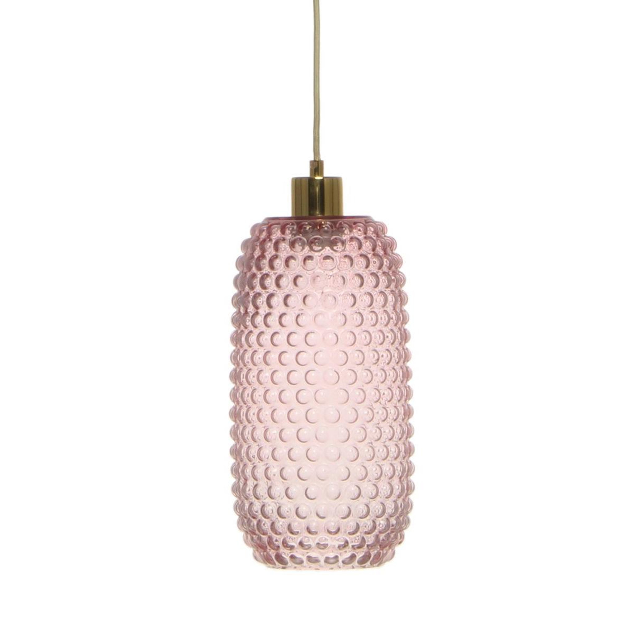 Paris Prix Lampe Suspension en Verre  Irina  34cm Rose