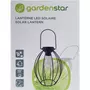 GARDENSTAR Lanterne extérieure en fer avec lumière solaire H21cm