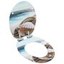 Voir la diapositive 2 : VIDAXL lot de 2 Sieges WC MDF couvercle fermeture en douceur Coquille