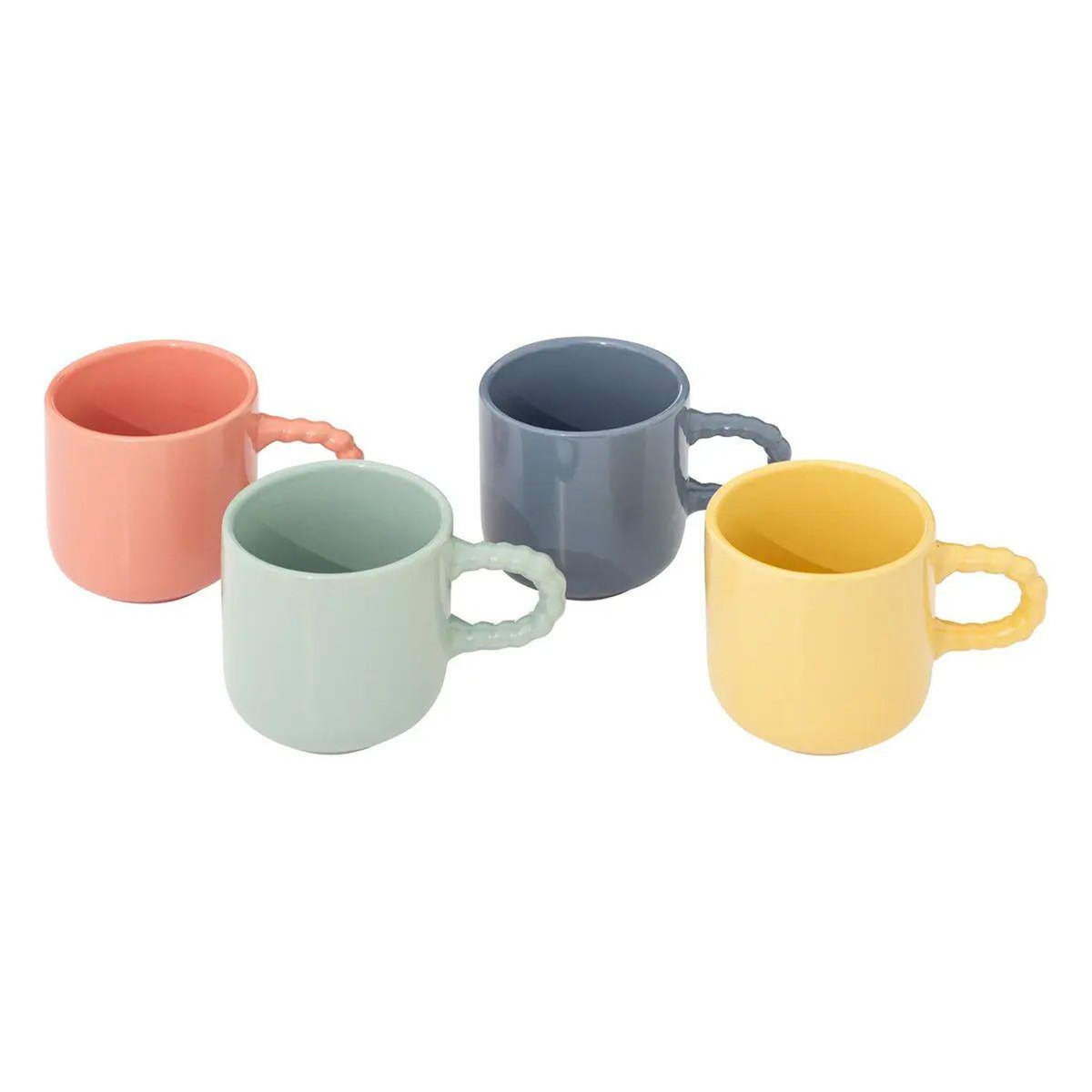 SECRET DE GOURMET Lot de 4 Tasses à Café  Emma  12cl Multicolore