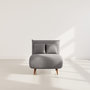 Voir la diapositive 5 : BEST MOBILIER Lumi - banquette convertible clic-clac 1 place en velours côtelé