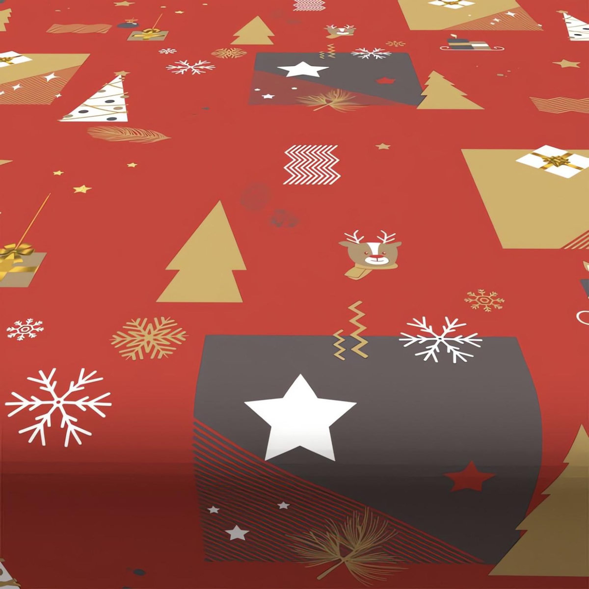 SOLEIL D'OCRE Nappe anti-tâches SAPIN, par Soleil d'Ocre