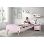 Voir la diapositive 5 : Paris Prix Pack - Lit Enfant, Barrière & Chevet  Kiddy  90x200cm Rose