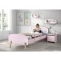 Voir la diapositive 5 : Paris Prix Pack - Lit Enfant, Barrière & Chevet  Kiddy  90x200cm Rose