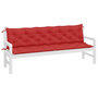 Voir la diapositive 3 : VIDAXL Coussins de banc jardin lot de 2 rouge 200x50x7 cm tissu Oxford