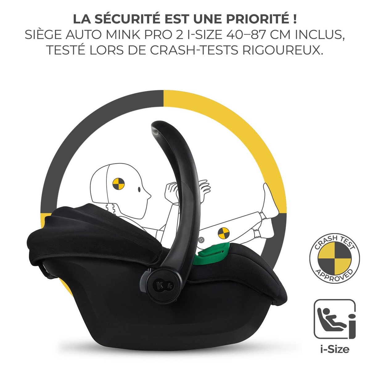 KINDERKRAFT Poussette multifonctionnelle 3 en 1 ESME PRO