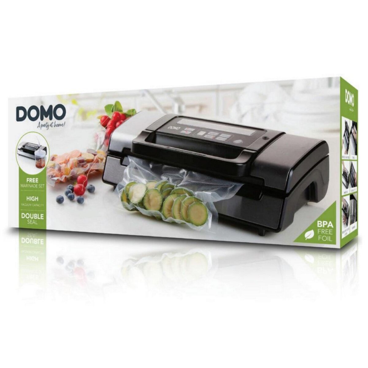 Domo Appareil à emballage sous vide 130w noir - DO331L