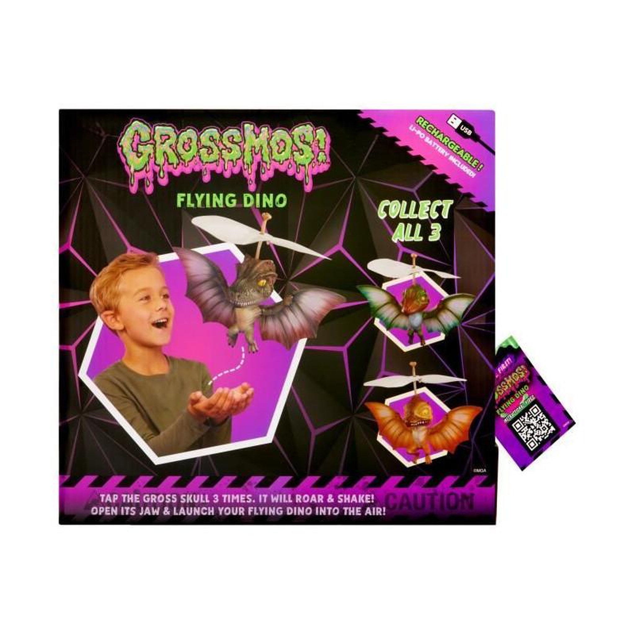 Voir la diapositive 6 : L.O.L. SURPRISE! GrossMos Flying - Découvre ton dinosaure volant - Bleu - 3 modeles a collectioner