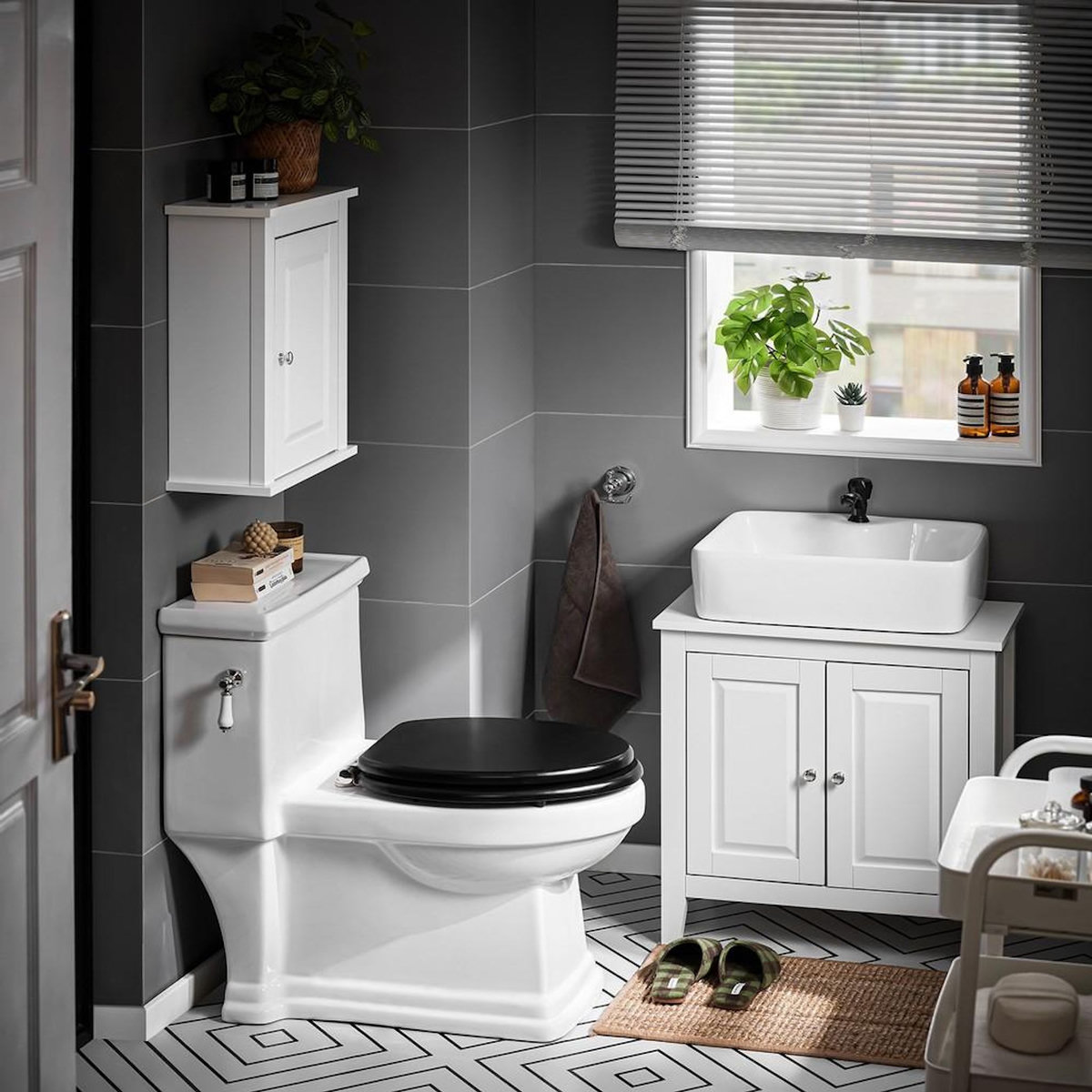 SOBUY SoBuy - Meuble Sous-vasque à deux portes - Classique - FRG202