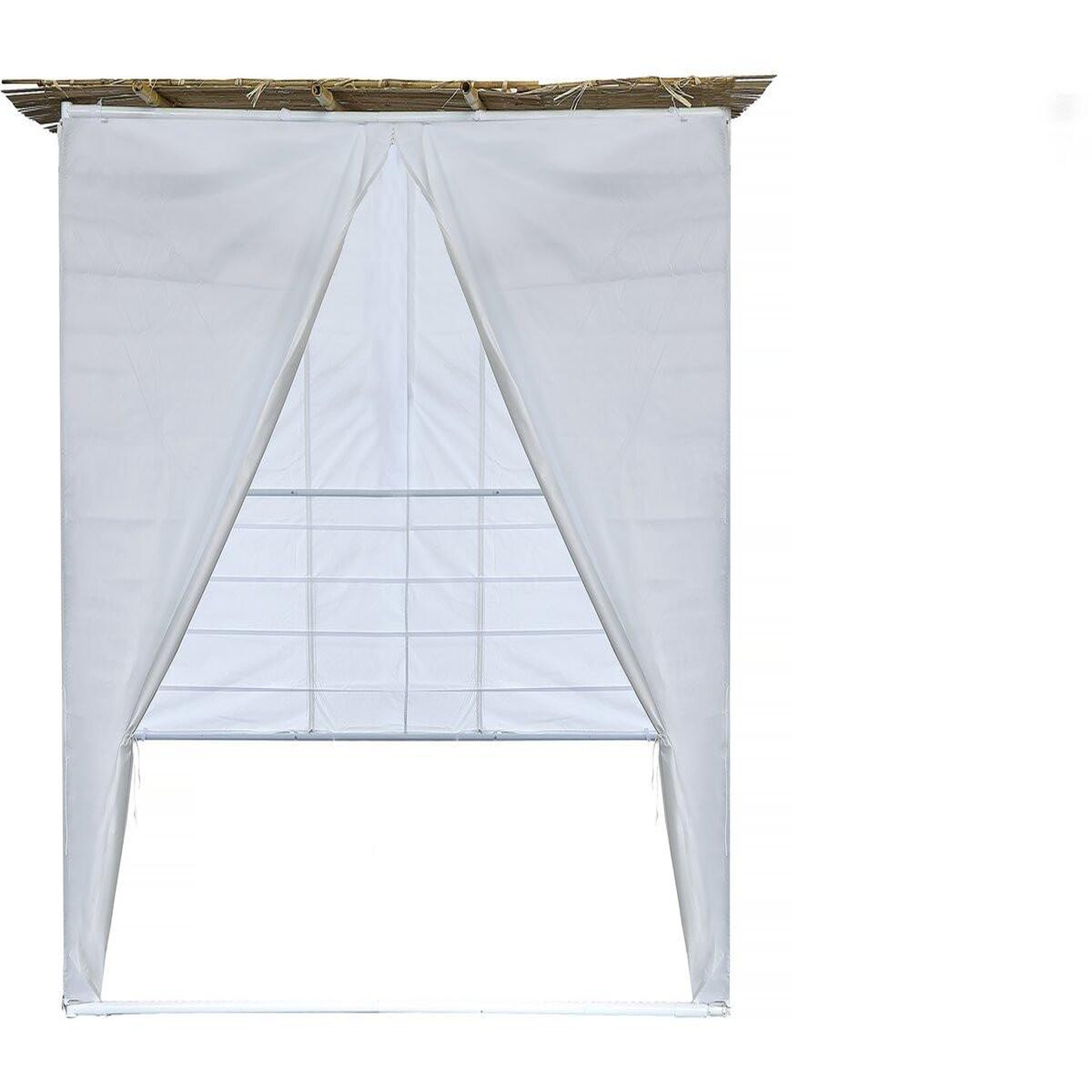 Habitat et Jardin Souccah en kit nina ajustable 2 x 2 avec 1 rouleau de bambou et 2 tasseaux de bois