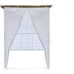 Habitat et Jardin Souccah en Kit NINA ajustable 2 x 2 avec 1 Rouleau de bambou et 2 tasseaux de bois