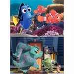 EDUCA Puzzles en bois 2 x 25 pièces : Pixar : Le Monde de Dory et Monstre et Cie