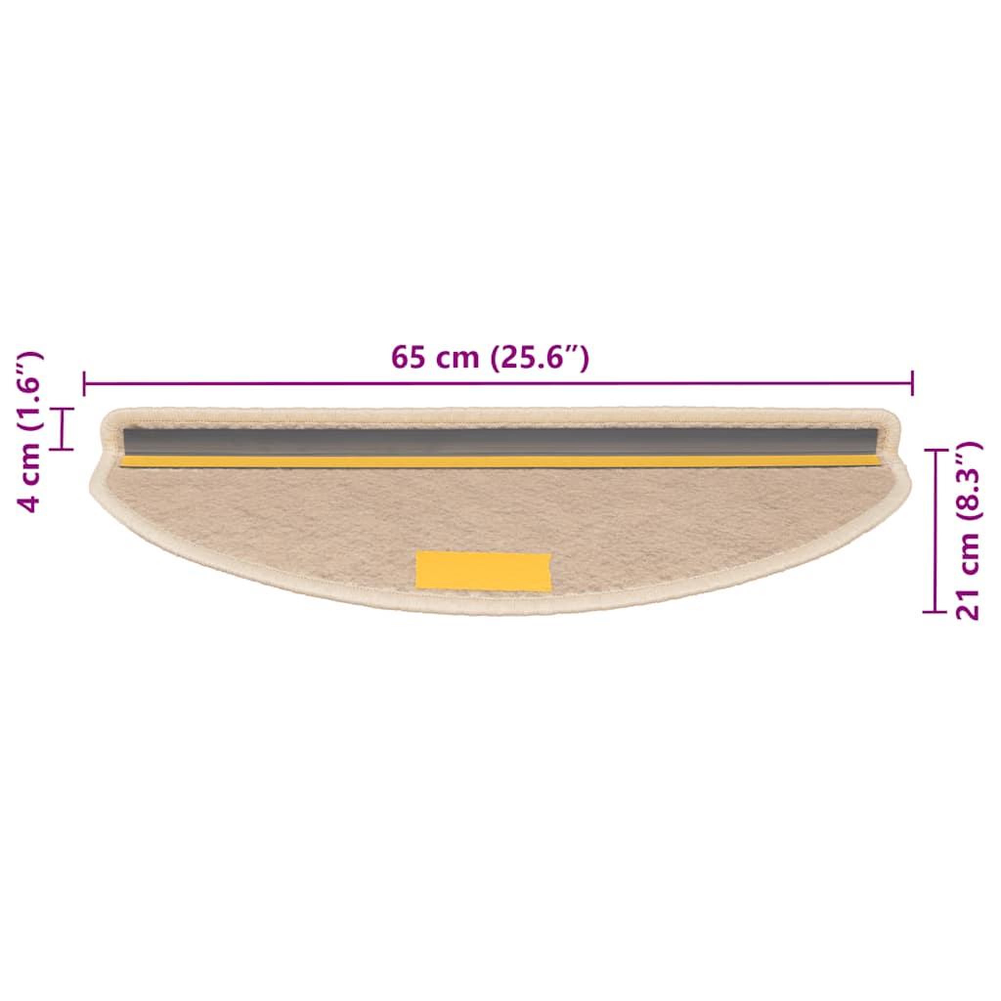 Voir la diapositive 6 : VIDAXL Tapis d'escalier autocollants 30 pcs 65x21x4 cm berbere