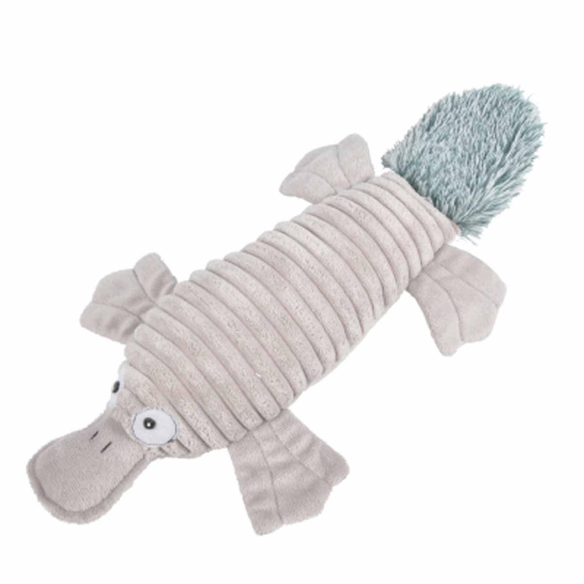 Voir la diapositive 1 : LOVE STORY Peluche pour Chien  Ornithorynque  38cm Gris