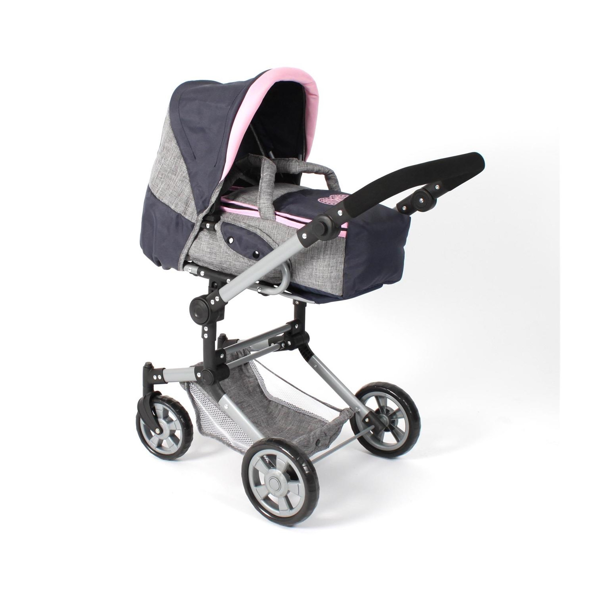 BAYER CHIC 2000 Poussette de poupée combinée JARA gris bleu foncé