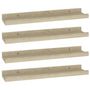 Voir la diapositive 2 : VIDAXL Etageres murales 4 pcs chene sonoma 40x9x3 cm