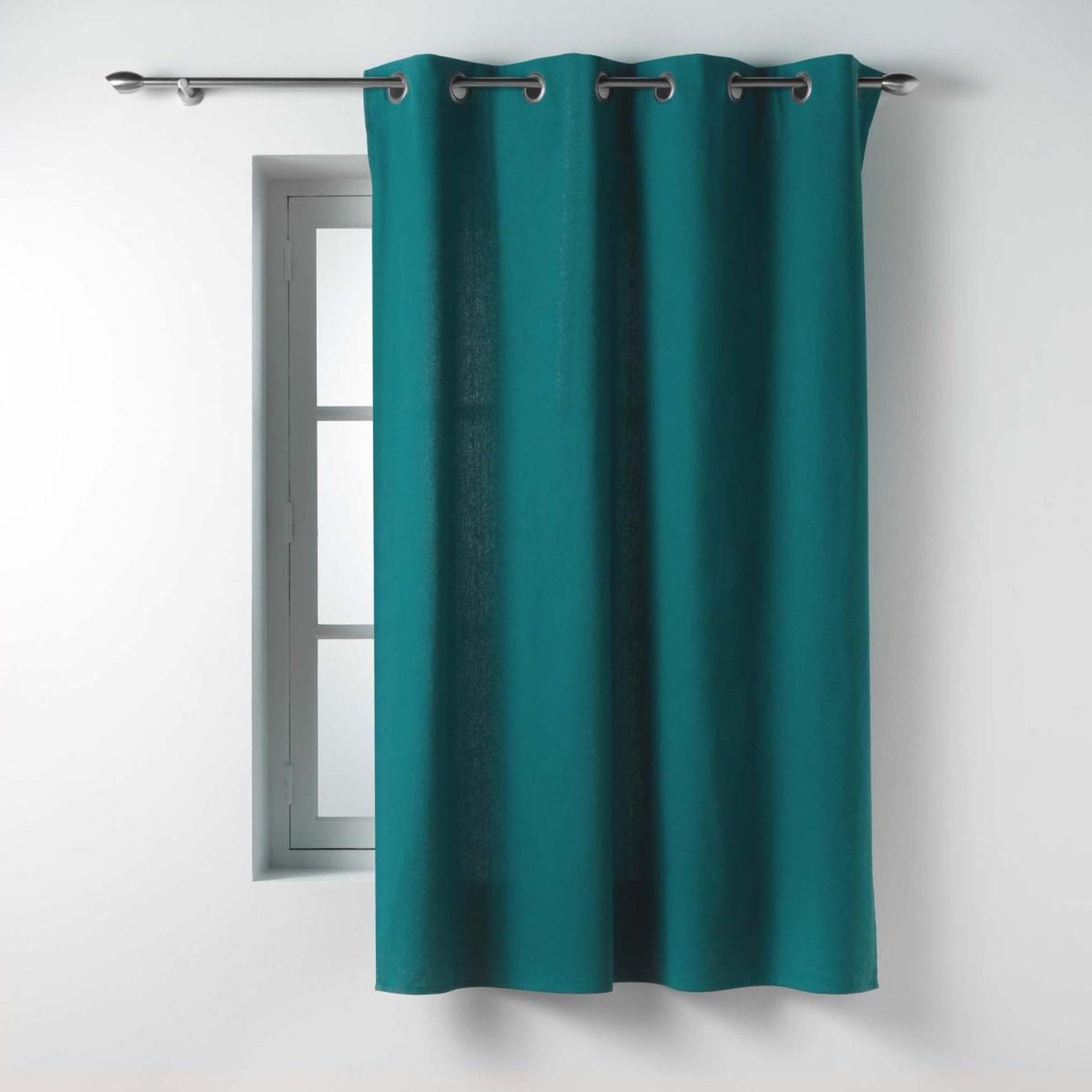 Douceur d'Intérieur Rideau à œillets  twily  135x180cm émeraude