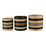 Voir la diapositive 2 : Paris Prix Lot de 3 Paniers de Rangement  Marcelo  40cm Naturel & Noir