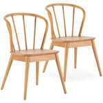 VS VENTA-STOCK Pack 2 chaises Brisa en bois coleur chêne