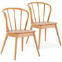 Voir la diapositive 1 : VS VENTA-STOCK Pack 2 chaises Brisa en bois coleur chêne