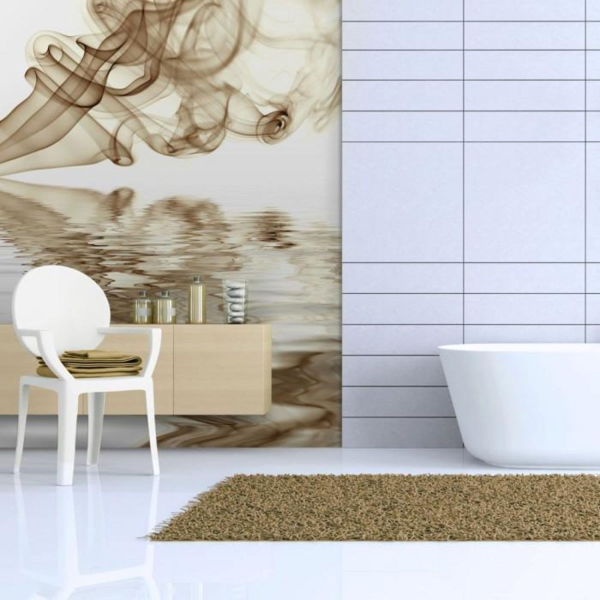 Paris Prix Papier Peint  Smoke Curls