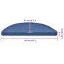 Voir la diapositive 6 : VIDAXL Tapis d'escalier 20 pcs bleu 56x17x3 cm